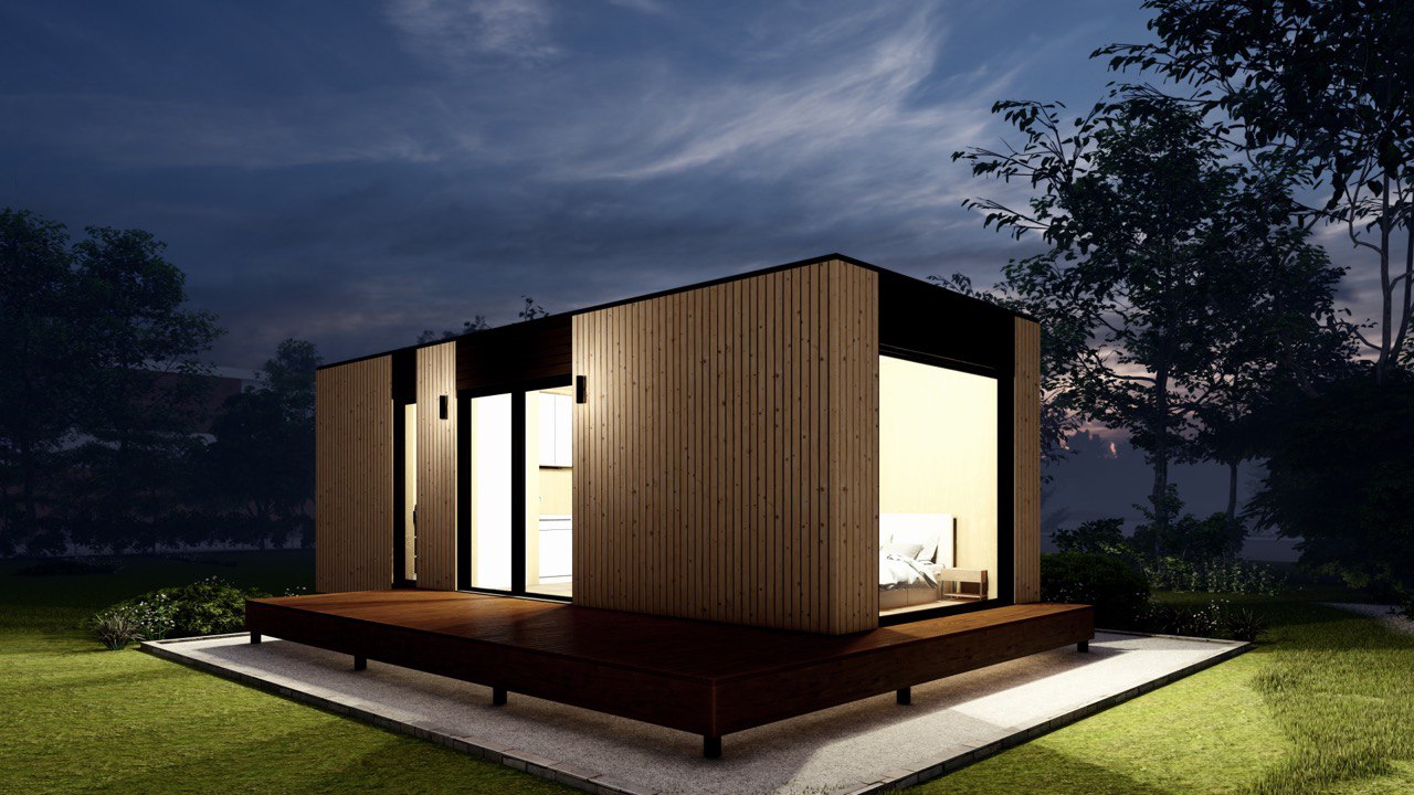 Tiny House - Casa pequeña - Casa modular - Mini casa, Casa prefabricada - 29 m² - Eficiente en energía - Modelo SIP