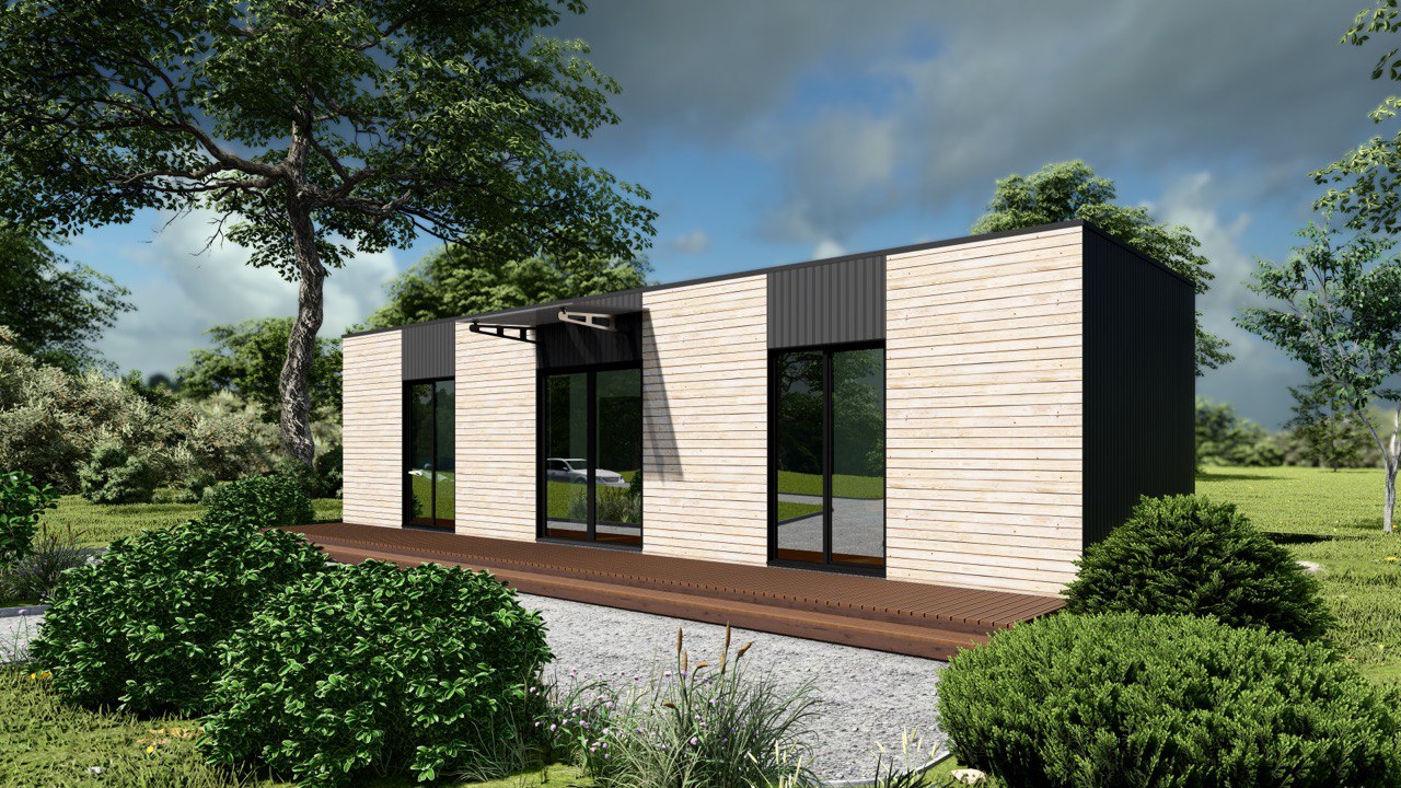 Tiny House - Casa pequeña - Casa modular - Mini casa, Casa prefabricada - 39 m² - Eficiente en energía - Modelo SIP