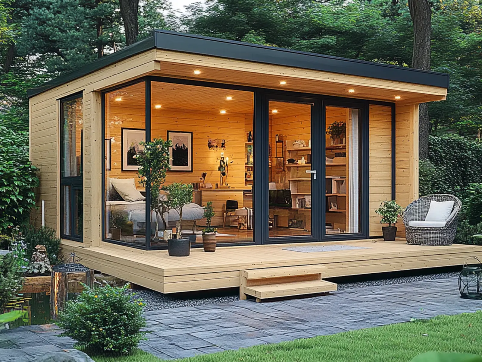 Tiny House - Casa pequeña - Casa modular - Mini casa, Casa prefabricada - 50 m² - Eficiente en energía - Modelo SIP