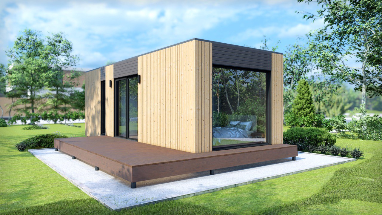 Tiny House - Casa pequeña - Casa modular - Mini casa, Casa prefabricada - 29 m² - Eficiente en energía - Modelo SIP