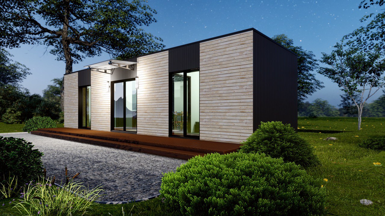 Tiny House - Casa pequeña - Casa modular - Mini casa, Casa prefabricada - 39 m² - Eficiente en energía - Modelo SIP