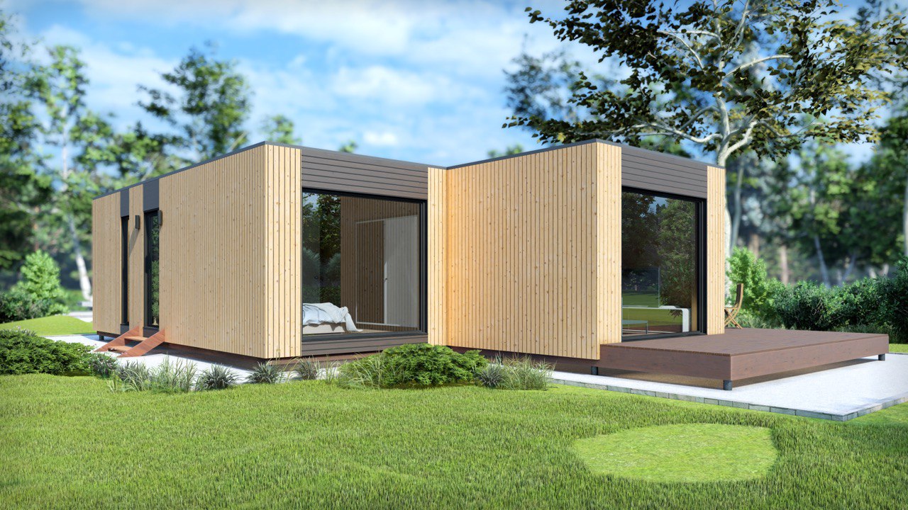 Tiny House - Casa pequeña - Casa modular - Mini casa, Casa prefabricada - 69,36 m² - Eficiente en energía - Modelo SIP