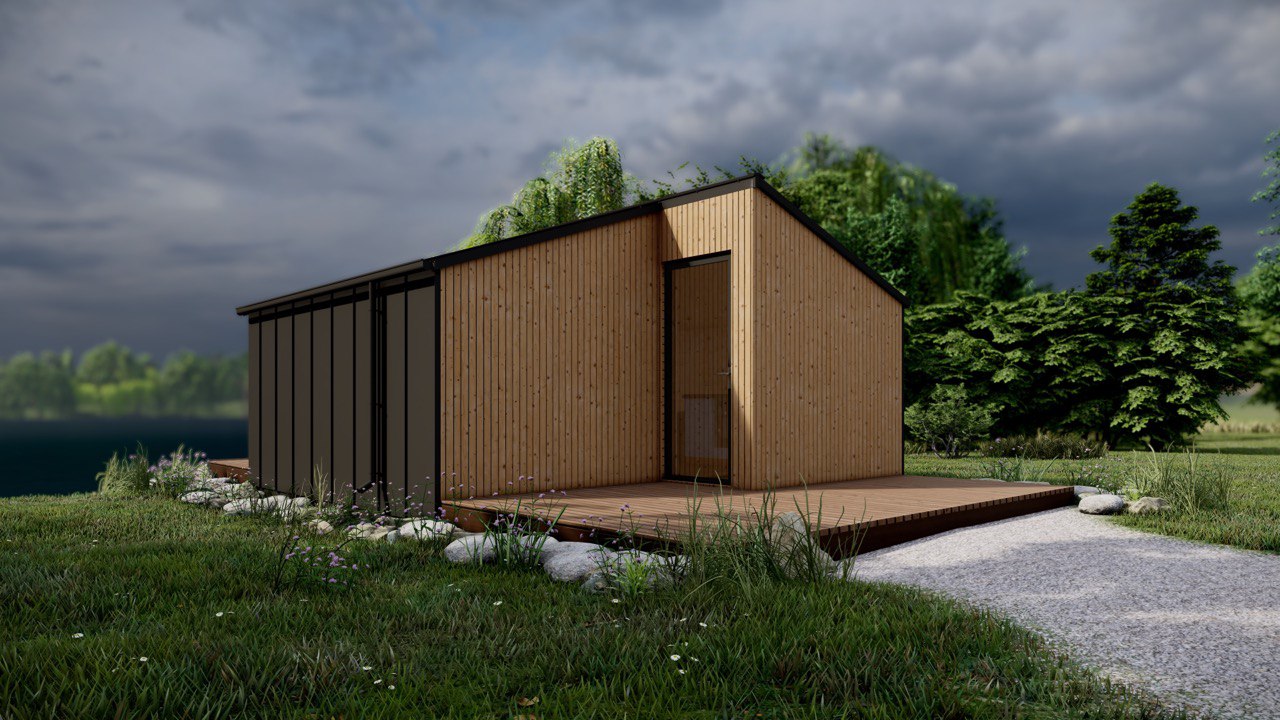 Tiny House - Casa pequeña - Casa modular - Mini casa, Casa prefabricada - 20,83 m² - Eficiente en energía - Modelo SIP