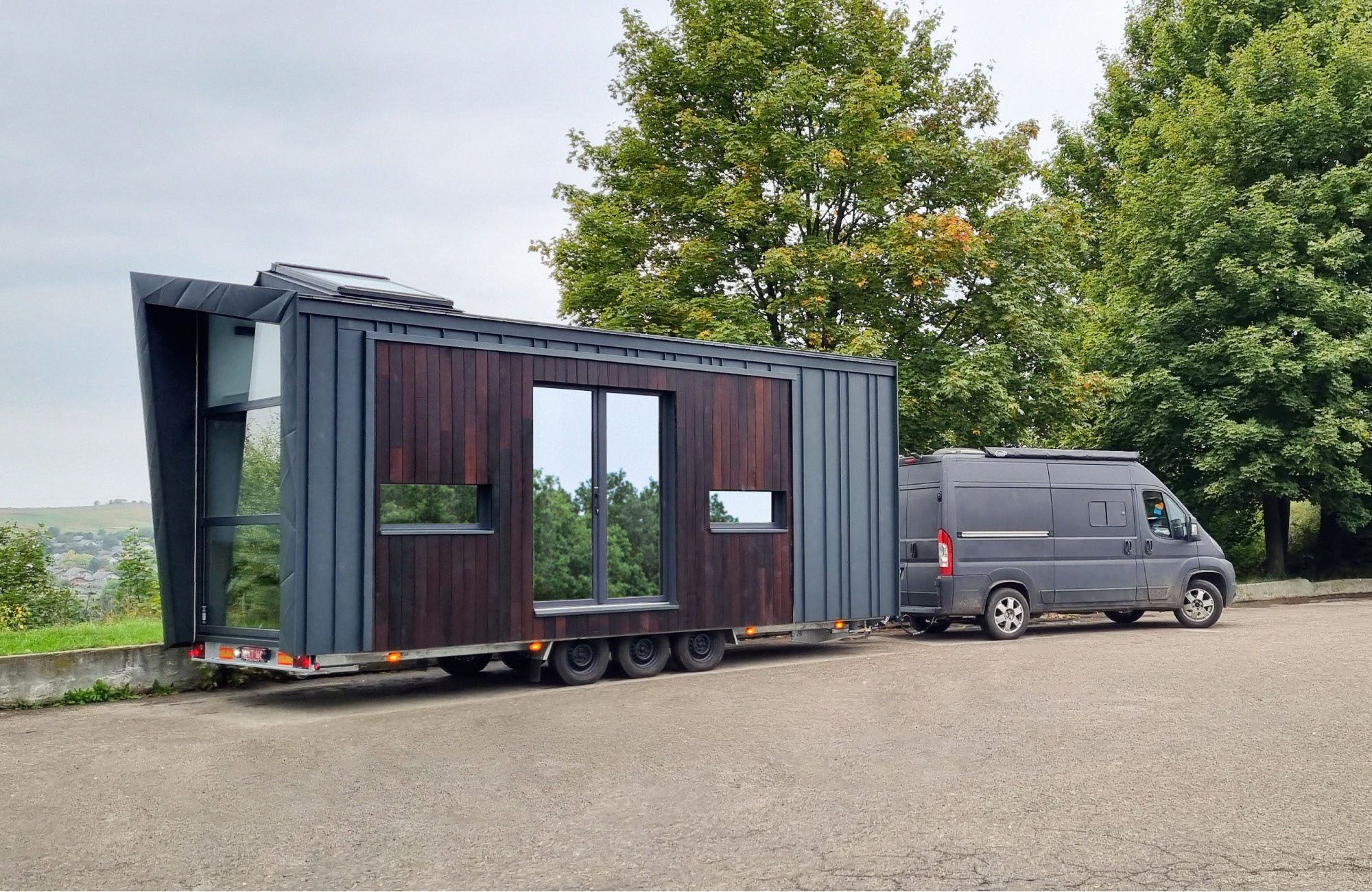Tiny House, Casa contenedor, Casa modular, Minicasa, 16,72 m² - para 2 personas - Modelo 0