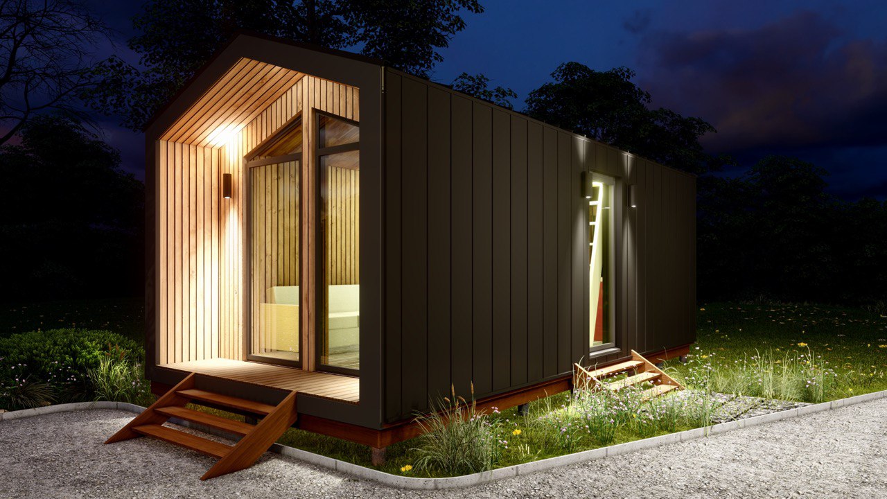 Tiny House - Casa pequeña - Casa modular - Mini casa, Casa prefabricada - 28 m² - Eficiente en energía - Modelo SIP Tiny House - Casa pequeña - Casa modular - Mini casa, Casa prefabricada - 28 m² - Eficiente en energía - Modelo SIP