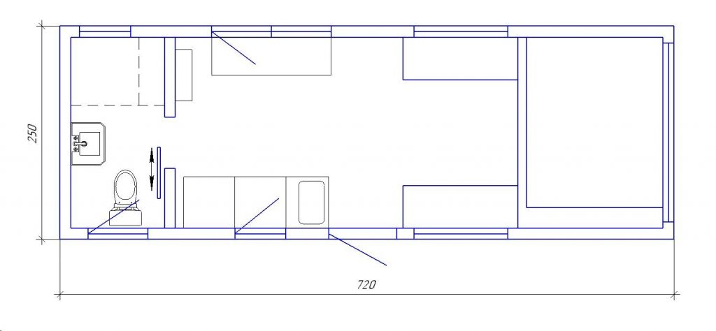 Tiny House, Casa Contenedor, Casa Modular, Mini Casa, 24 m2 - Modelo Eco Dream