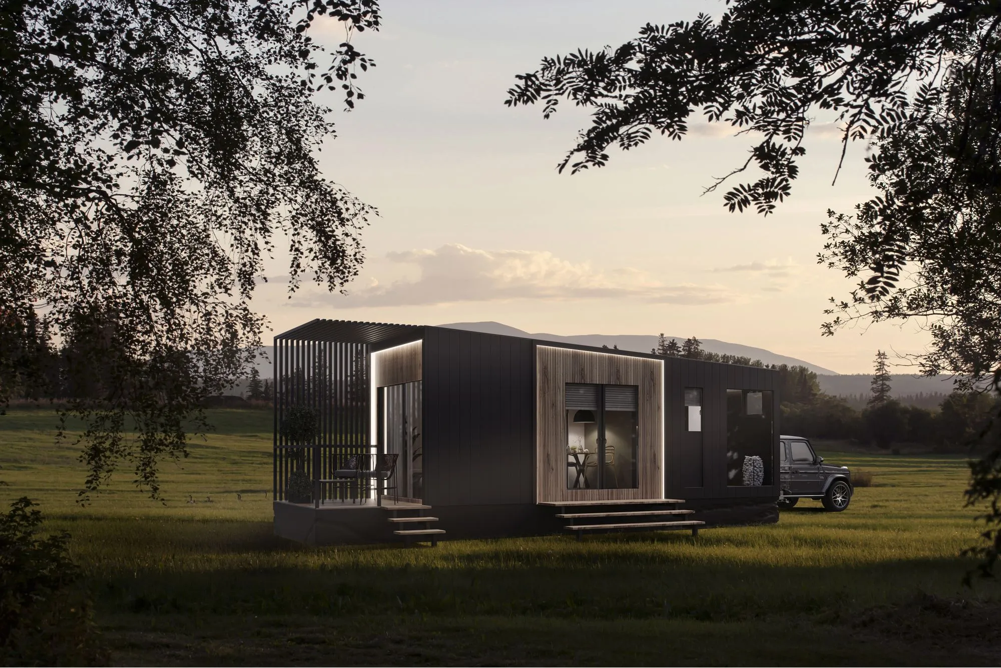Tiny House, Casa contenedor, Casa modular, Minicasa, 16,72 m² - para 2 personas - Modelo 0 Tiny House, Casa contenedor, Casa modular, Minicasa, 16,72 m² - para 2 personas - Modelo 0