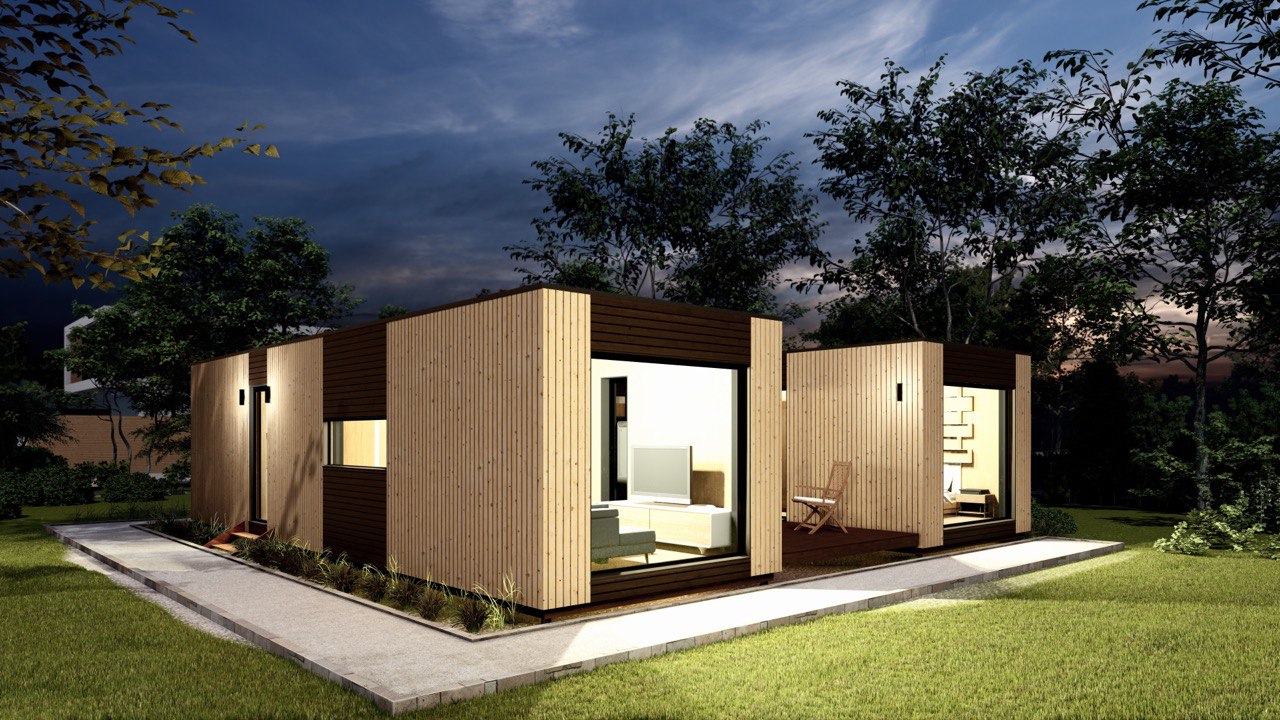 Tiny House - Casa pequeña - Casa modular - Mini casa, Casa prefabricada - 88,6 m² - Eficiente en energía - Modelo SIP