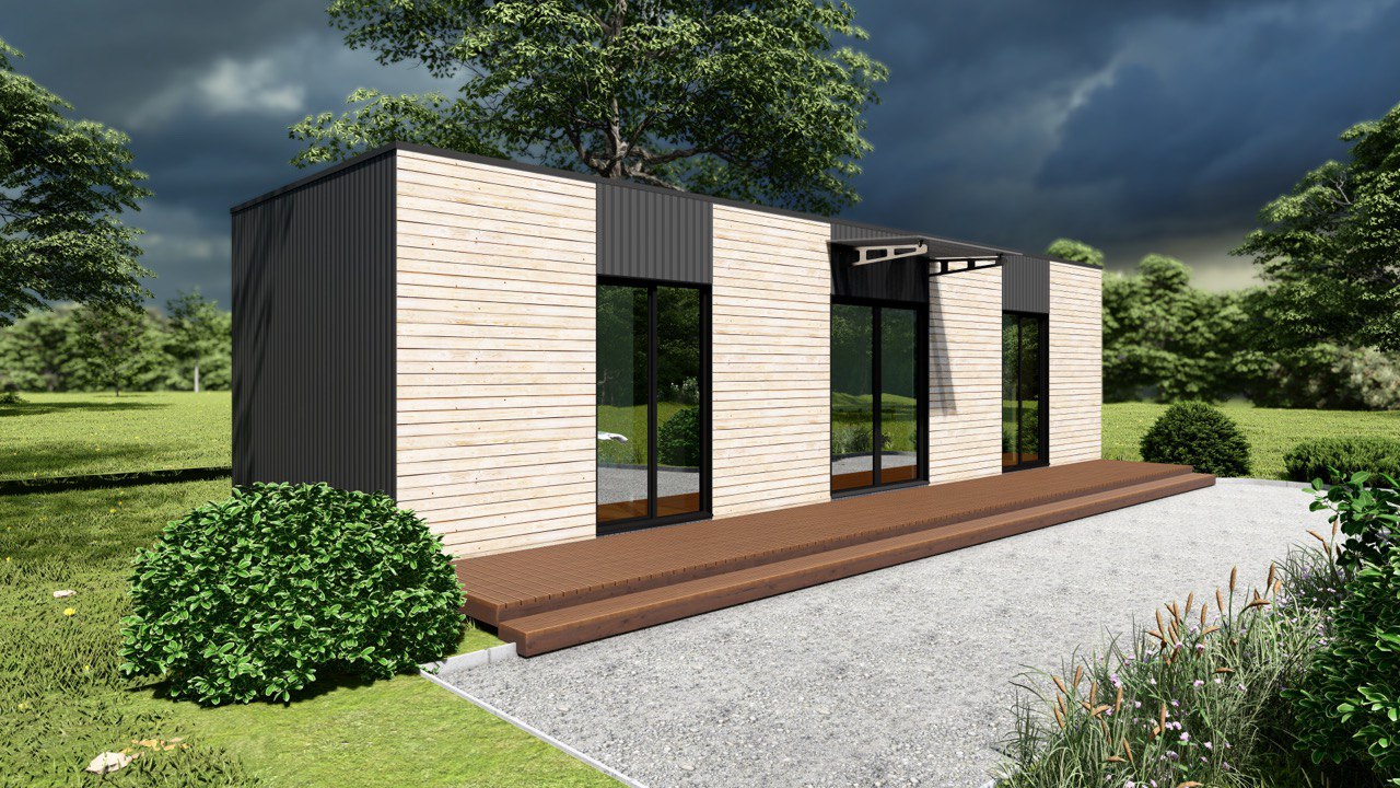 Tiny House - Casa pequeña - Casa modular - Mini casa, Casa prefabricada - 39 m² - Eficiente en energía - Modelo SIP