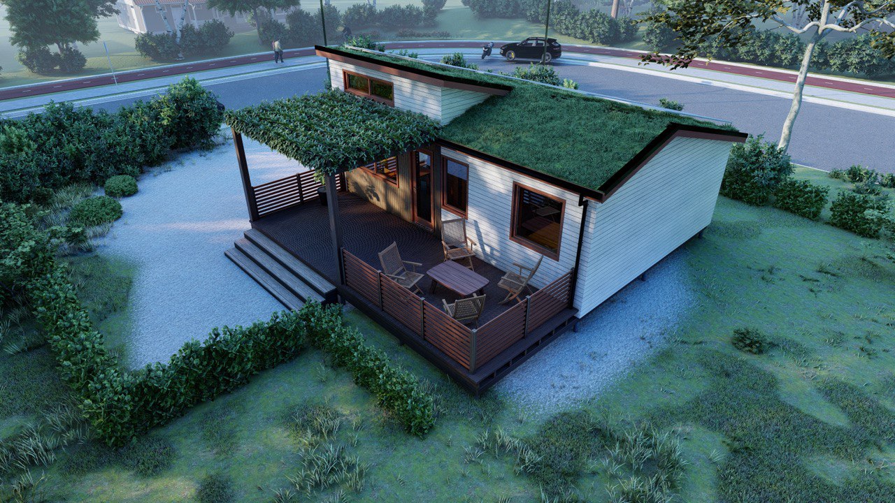 Tiny House - Casa pequeña - Casa modular - Mini casa, Casa prefabricada - 50 m² - Eficiente en energía - Modelo SIP