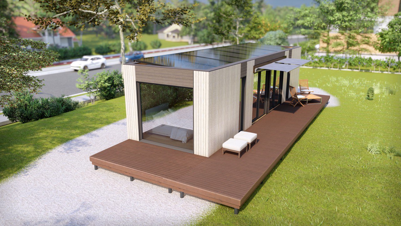 Tiny House - Casa pequeña - Casa modular - Mini casa, Casa prefabricada - 40 m² - Eficiente en energía - Modelo SIP Tiny House - Casa pequeña - Casa modular - Mini casa, Casa prefabricada - 40 m² - Eficiente en energía - Modelo SIP
