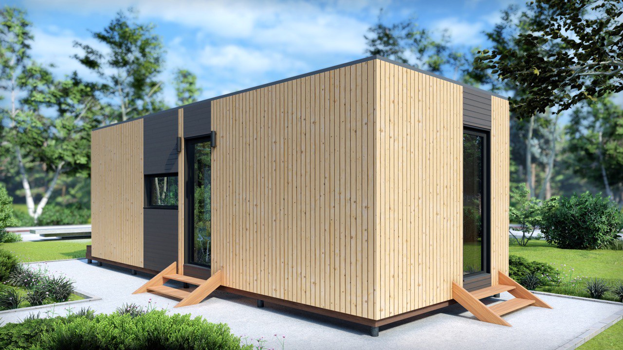 Tiny House - Casa pequeña - Casa modular - Mini casa, Casa prefabricada - 29 m² - Eficiente en energía - Modelo SIP