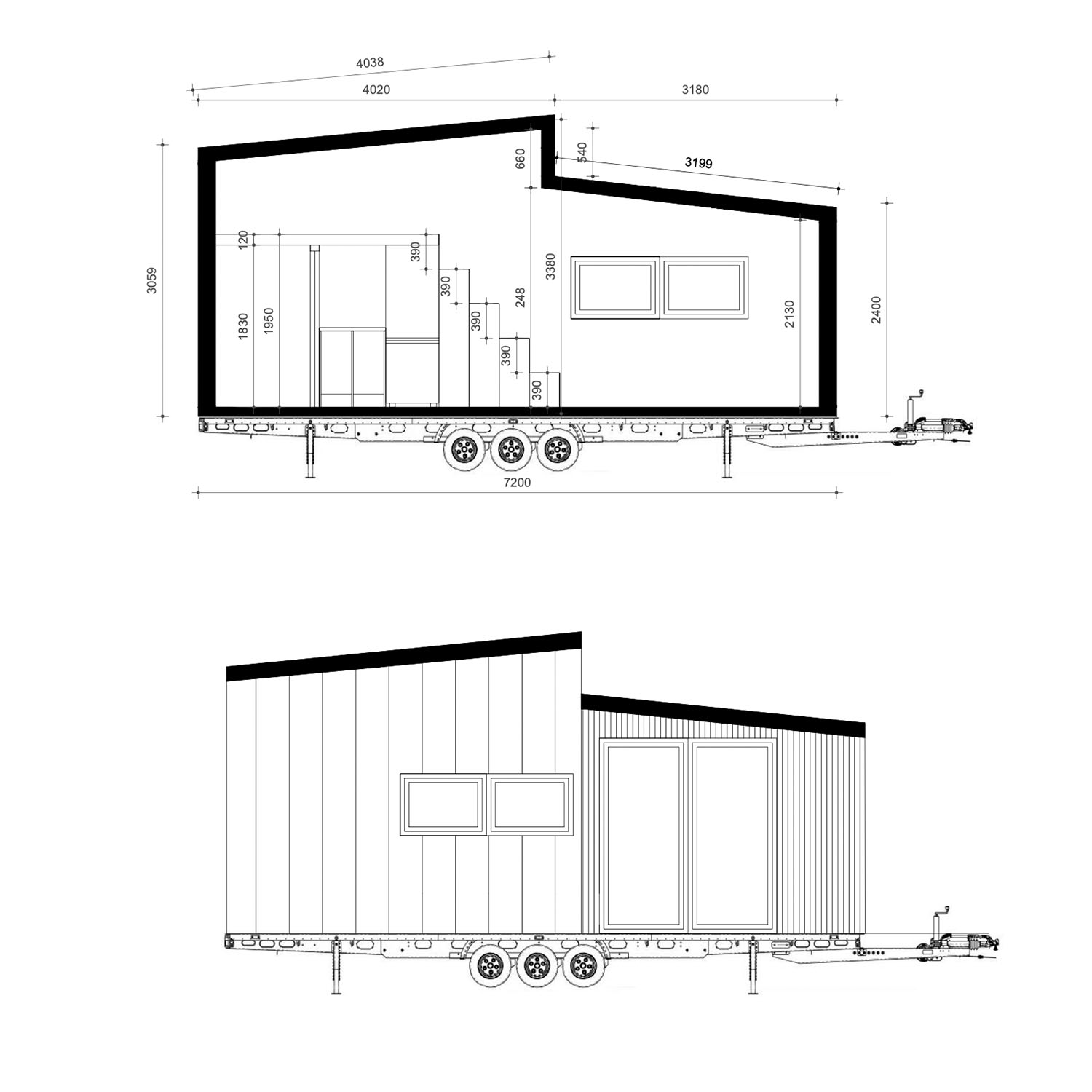 Tiny House, Container Casa, Casa Modular, Mini Casa - Modelo Green Day Tiny House, Container Casa, Casa Modular, Mini Casa - Modelo Green Day