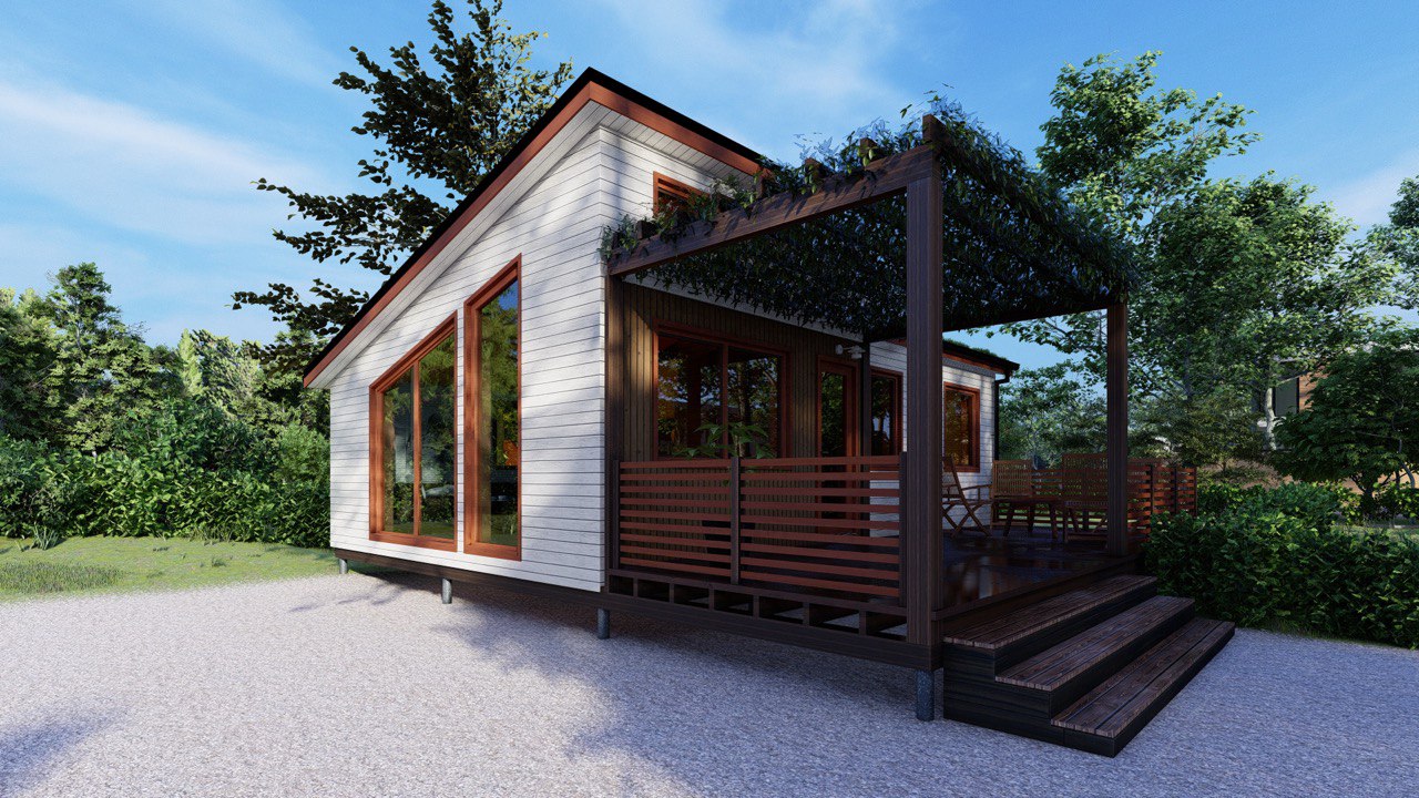Tiny House - Casa pequeña - Casa modular - Mini casa, Casa prefabricada - 50 m² - Eficiente en energía - Modelo SIP