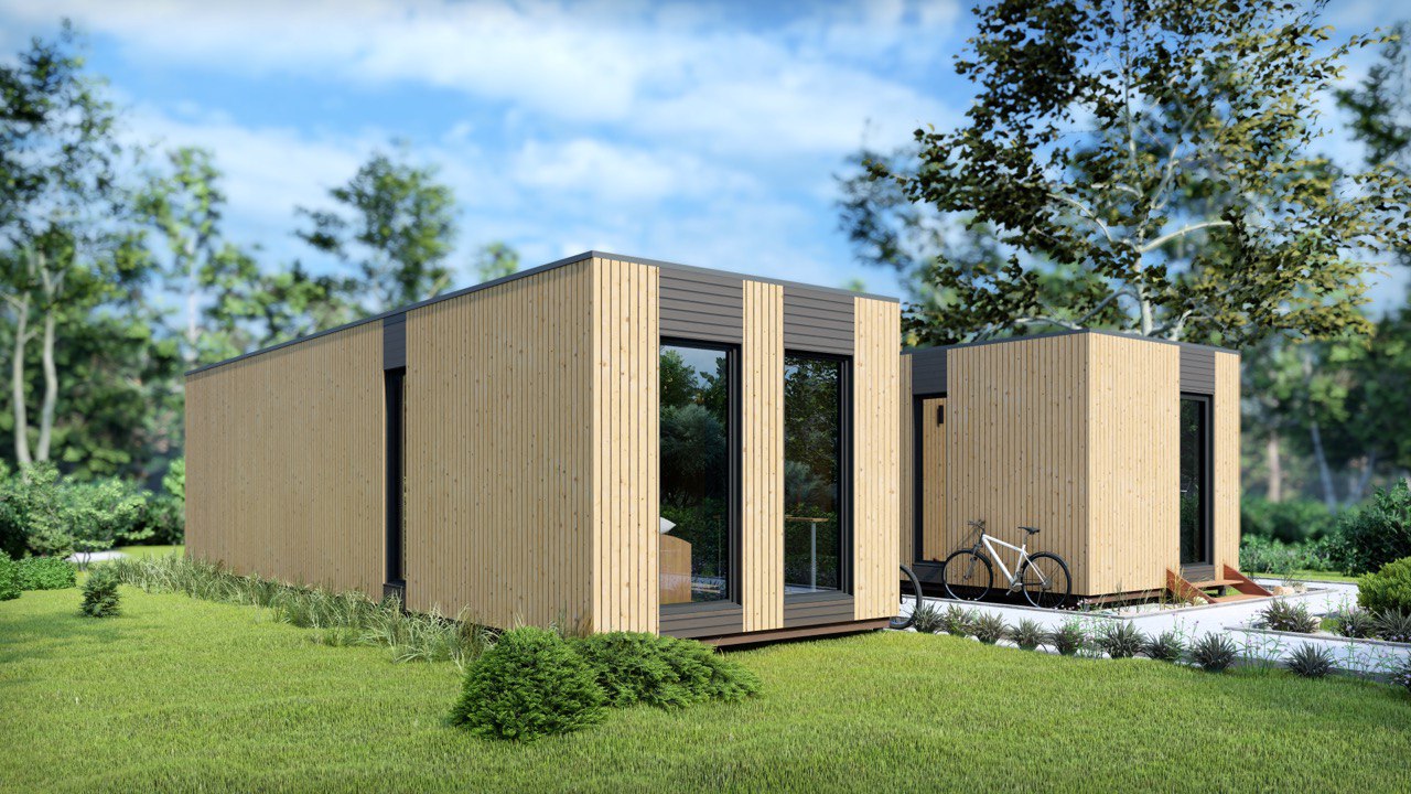 Tiny House - Casa pequeña - Casa modular - Mini casa, Casa prefabricada - 88,6 m² - Eficiente en energía - Modelo SIP