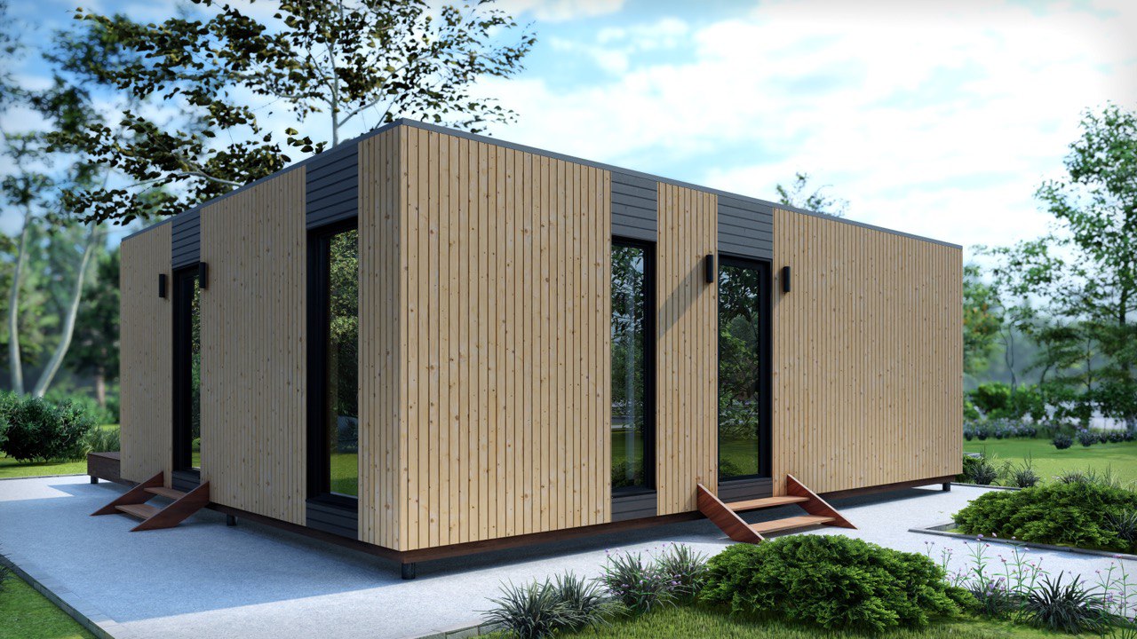 Tiny House - Casa pequeña - Casa modular - Mini casa, Casa prefabricada - 69,36 m² - Eficiente en energía - Modelo SIP Tiny House - Casa pequeña - Casa modular - Mini casa, Casa prefabricada - 69,36 m² - Eficiente en energía - Modelo SIP